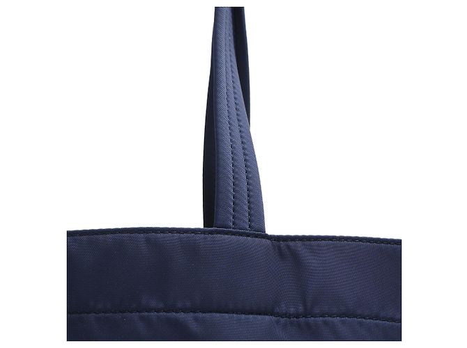 Borsa Tote Eyes Anya Hindmarch in nylon blu navy - vista 17