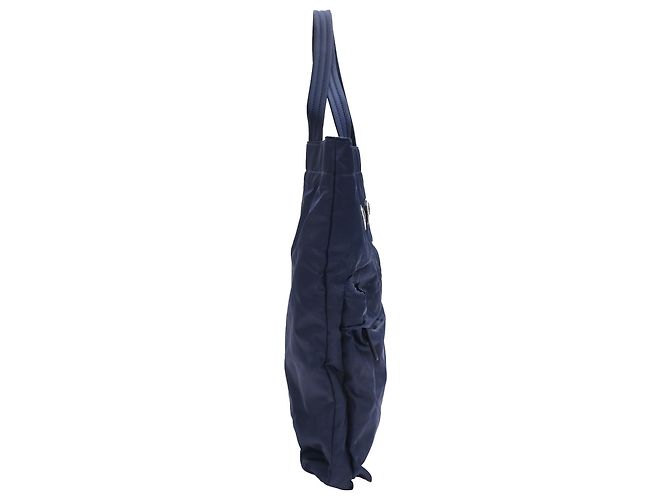 Borsa Tote Eyes Anya Hindmarch in nylon blu navy - vista 2