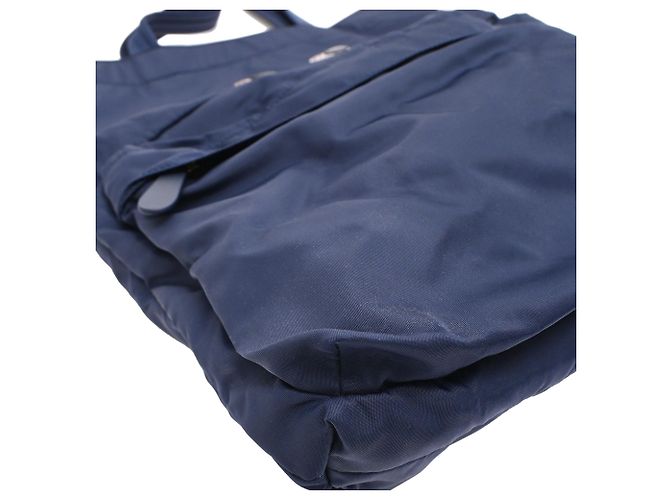Borsa Tote Eyes Anya Hindmarch in nylon blu navy - vista 22
