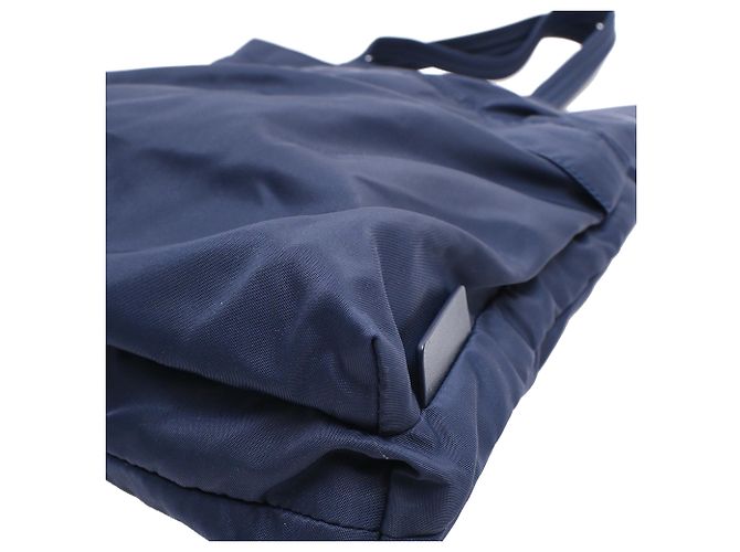 Borsa Tote Eyes Anya Hindmarch in nylon blu navy - vista 23