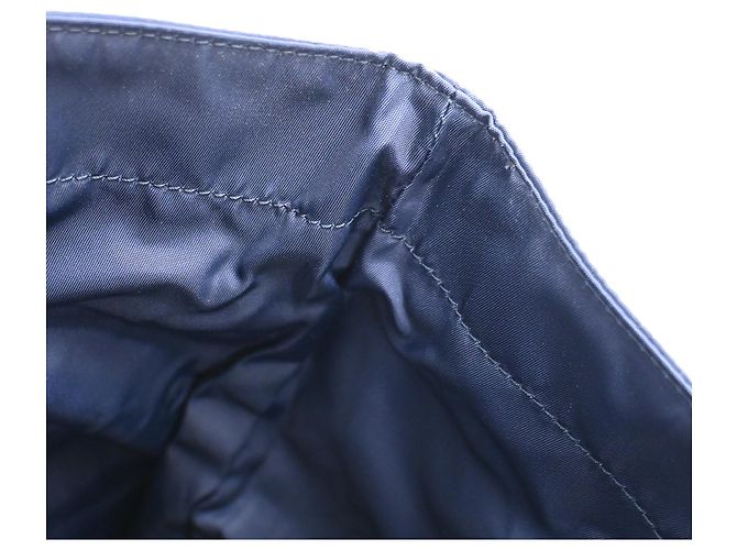 Borsa Tote Eyes Anya Hindmarch in nylon blu navy - vista 25
