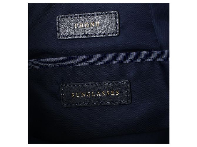 Borsa Tote Eyes Anya Hindmarch in nylon blu navy - vista 8