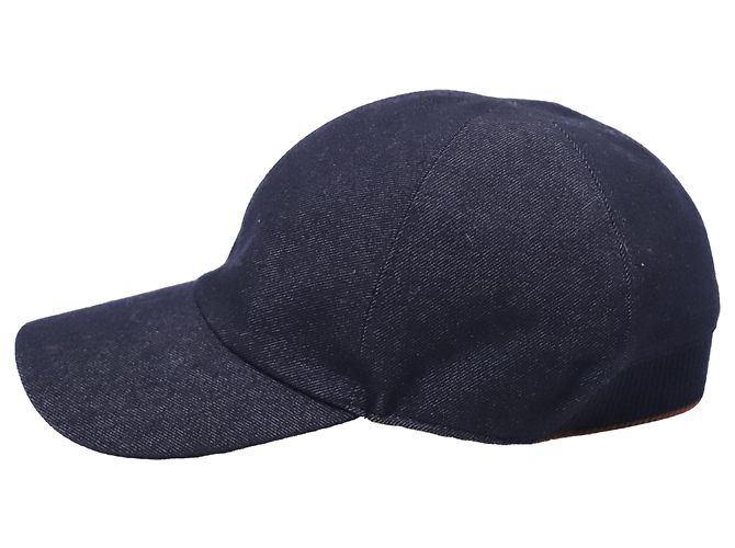 Cappellino Loro Piana in cotone blu navy - vista 2