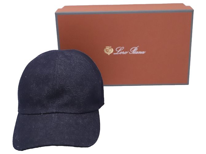 Cappellino Loro Piana in cotone blu navy - vista 4