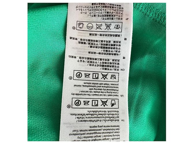 Maje Plisseierter Mini-Kleid mit langen Ärmeln aus grünem Polyester - Ansicht 8