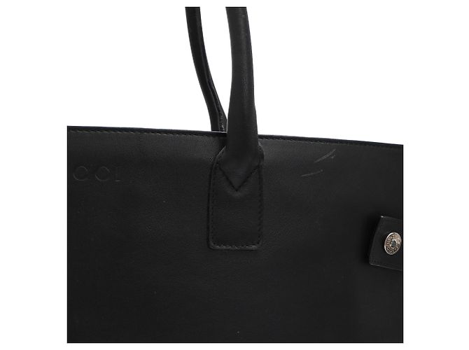 Borsa Tote Grande Gucci in pelle nera Nero - vista 20
