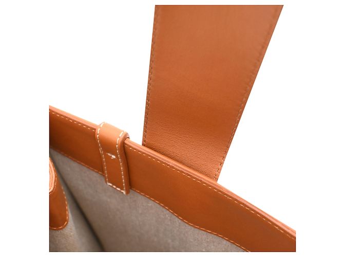 Borsa Tote Chloé Medium Woody in pelle di vitello marrone Rosso - vista 12
