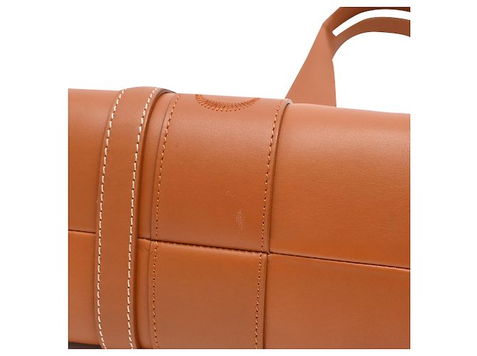 Borsa Tote Chloé Medium Woody in pelle di vitello marrone Rosso - vista 13