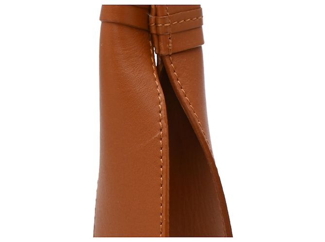 Borsa Tote Chloé Medium Woody in pelle di vitello marrone Rosso - vista 24