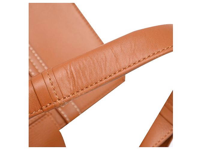 Borsa Tote Chloé Medium Woody in pelle di vitello marrone Rosso - vista 28
