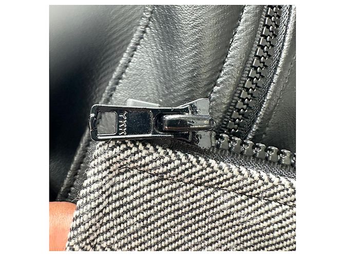 Blazer de doble cremallera Christian Dior en lana gris - vista 7