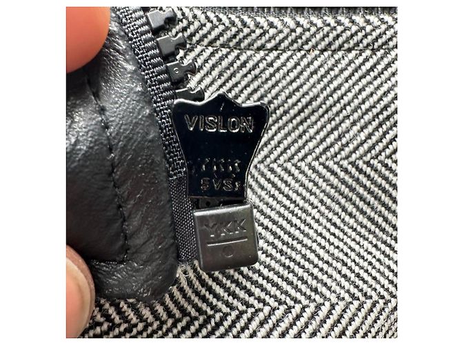 Blazer de doble cremallera Christian Dior en lana gris - vista 8