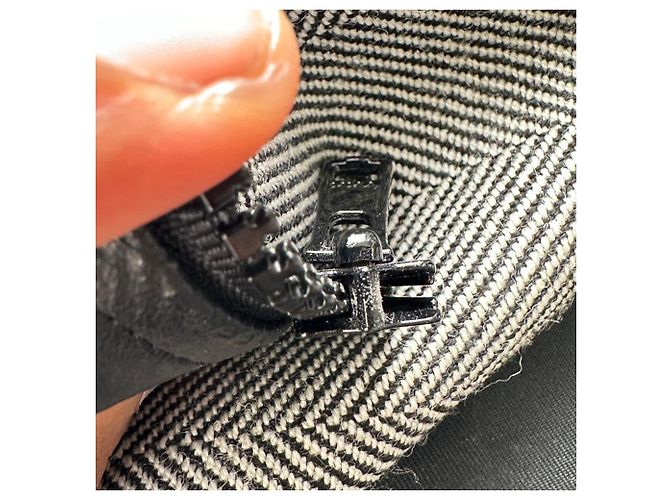 Blazer de doble cremallera Christian Dior en lana gris - vista 9