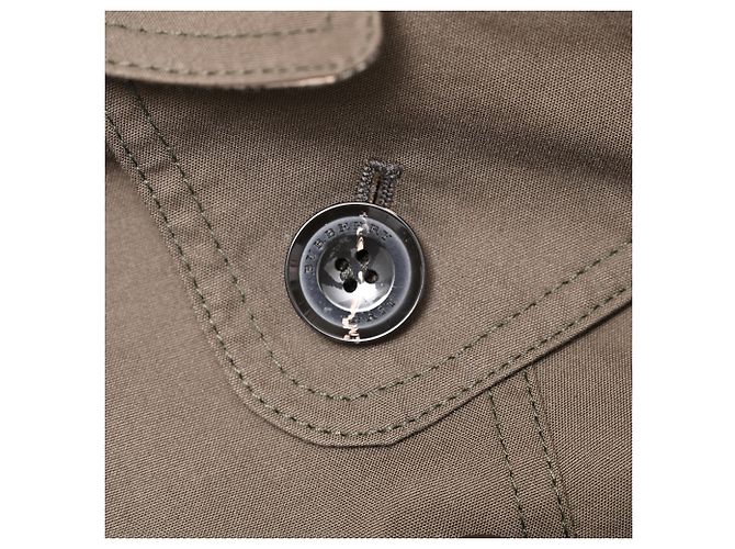 Chaquetón Burberry a cuadros en algodón marrón Castaño - vista 11