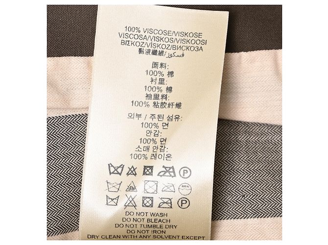 Chaquetón Burberry a cuadros en algodón marrón Castaño - vista 9