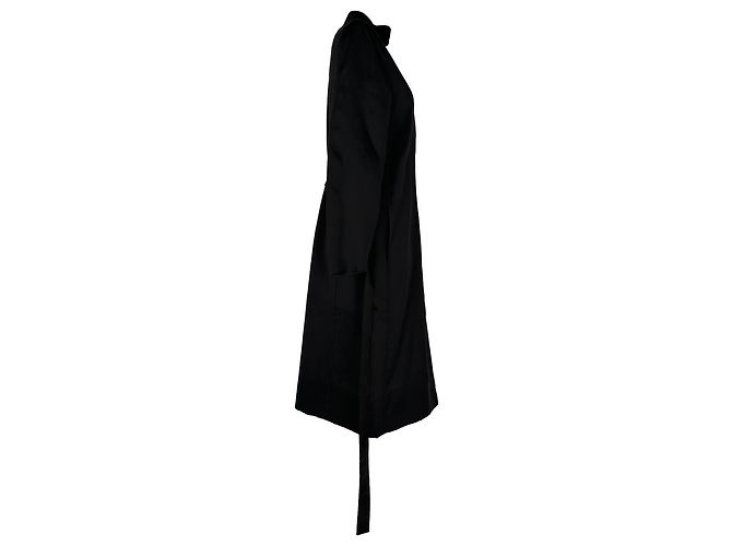 Trench con cintura Dolce & Gabbana in seta nera Nero - vista 4