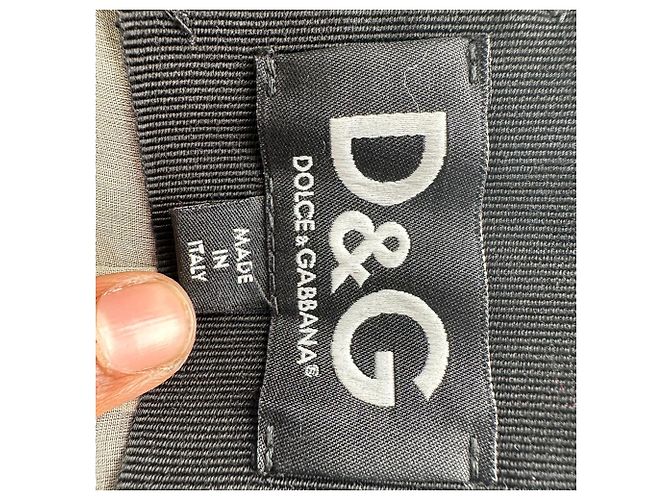 Trench con cintura Dolce & Gabbana in seta nera Nero - vista 9