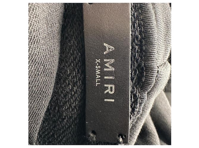 Felpa con cappuccio Amiri Core Logo-Print in cotone nero - vista 6