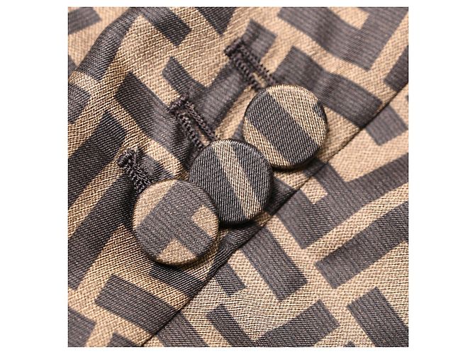 Fendi Monogram Blazer in Multicolor Silk Multiple colors - view 10
