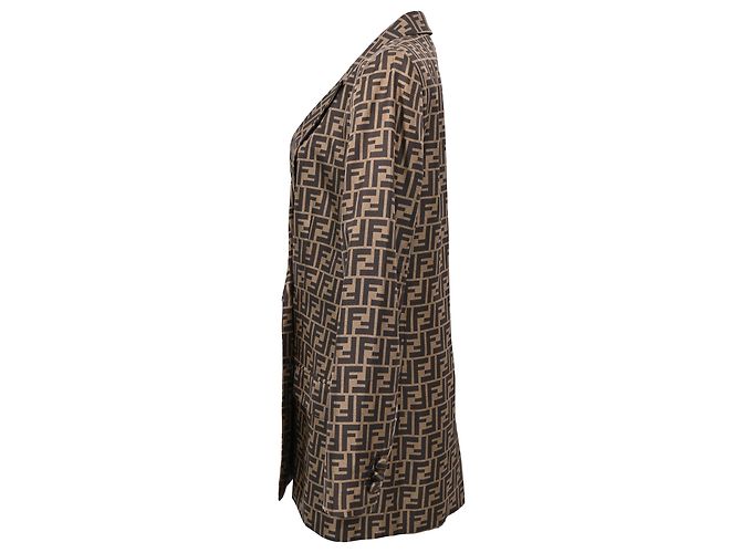Fendi Monogram Blazer in Multicolor Silk Multiple colors - view 2
