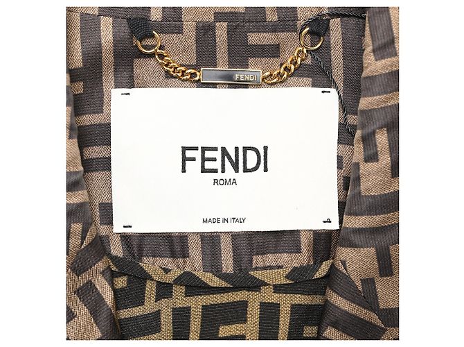 Fendi Monogram Blazer in Multicolor Silk Multiple colors - view 5