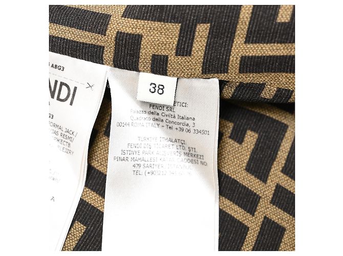 Fendi Monogram Blazer in Multicolor Silk Multiple colors - view 7