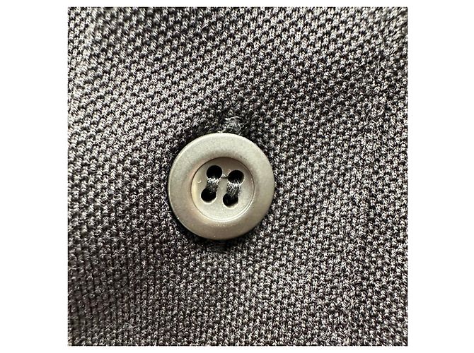 Prada Polohemd aus schwarzer Baumwolle mit Logo-Applikation - Ansicht 5