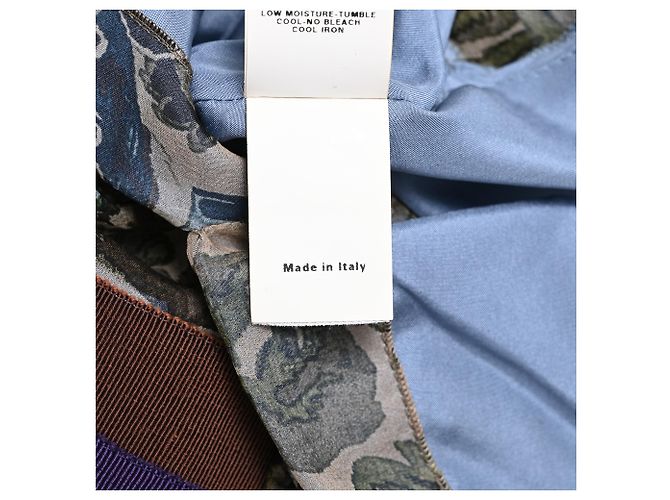 Abito midi con stampa floreale e scollo a V Alberta Ferretti in seta multicolore - vista 9