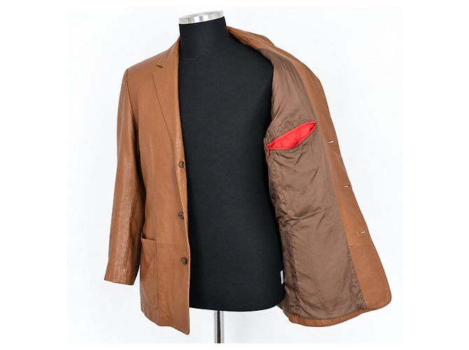 Hugo Boss Louis Lederblazer Braun - Ansicht 4