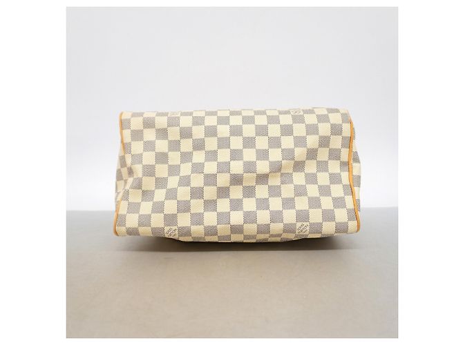 Borsa Louis Vuitton Damier Azur Speedy 30 Bianco - vista 3