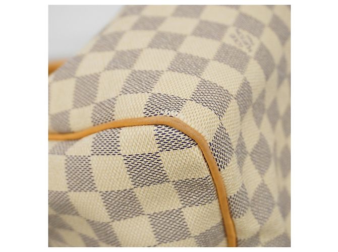 Borsa Louis Vuitton Damier Azur Speedy 30 Bianco - vista 6