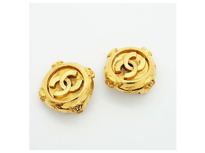 Orecchini a clip Chanel placcati oro D'oro - vista 2