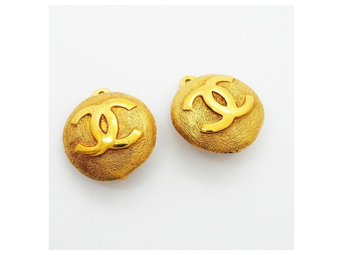 Chanel vergoldete Clip-Ohrringe Golden - Ansicht 2