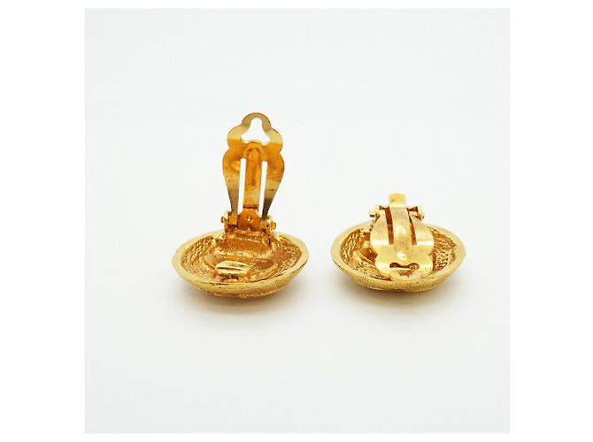 Chanel vergoldete Clip-Ohrringe Golden - Ansicht 3