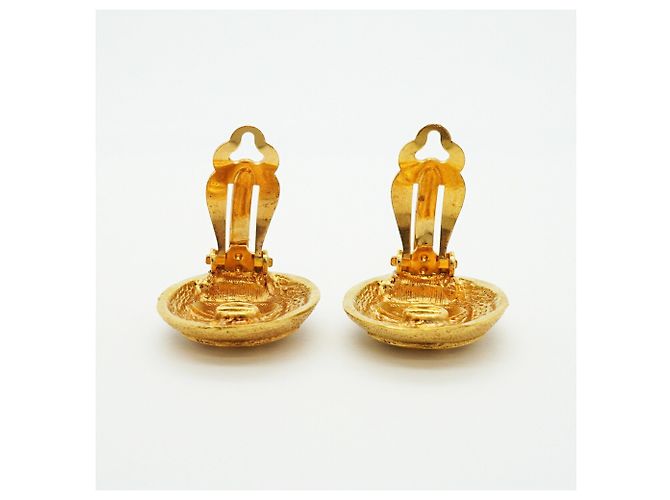 Chanel vergoldete Clip-Ohrringe Golden - Ansicht 6