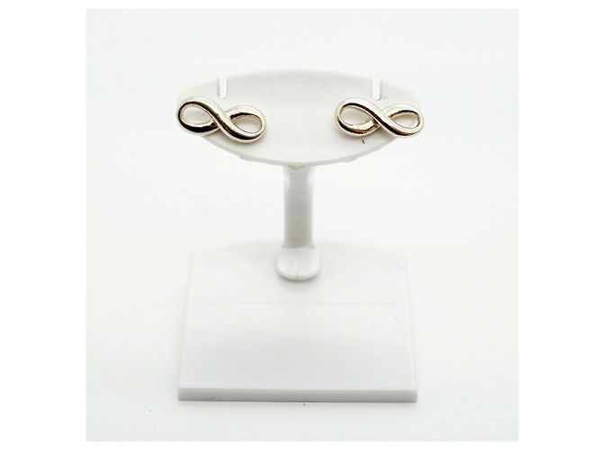 Autre Marque Pendientes de botón Tiffany & Co. Infinity en plata de ley - vista 2