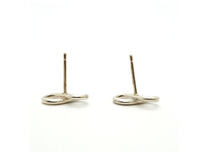 Autre Marque Pendientes de botón Tiffany & Co. Infinity en plata de ley - vista 7