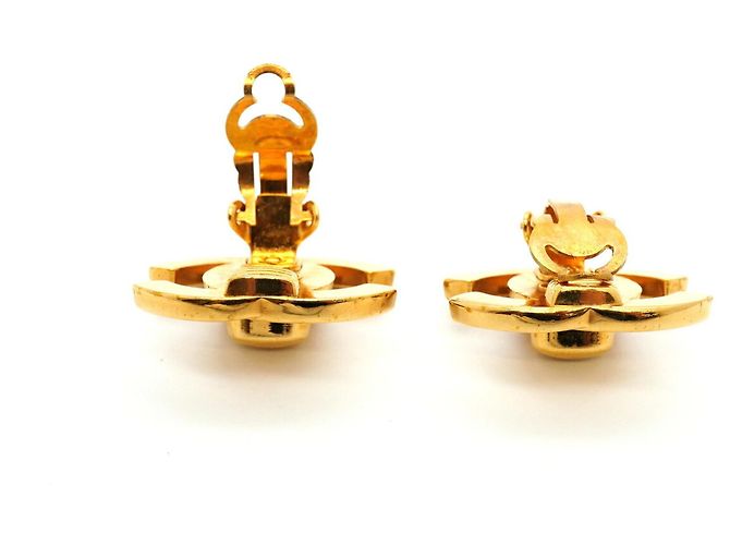 Orecchini a clip Chanel placcati oro D'oro - vista 3