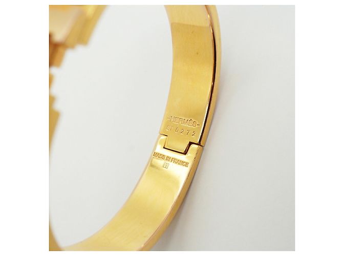 Clic H Brazalete Hermès Clic Clac PM chapado en oro Dorado - vista 5