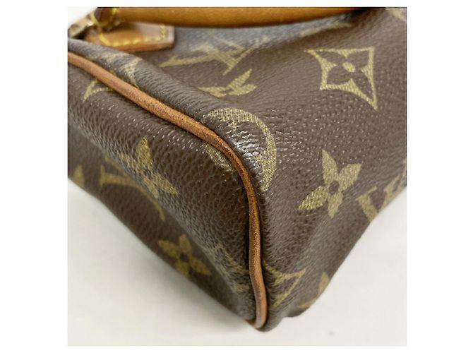 Bolsa de mão Louis Vuitton Monogram Mini Speedy Marrom - vista 7