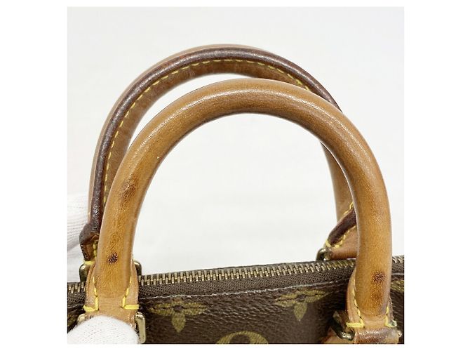 Bolsa de mão Louis Vuitton Monogram Mini Speedy Marrom - vista 8