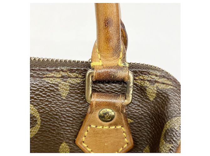 Bolsa de mão Louis Vuitton Monogram Mini Speedy Marrom - vista 9