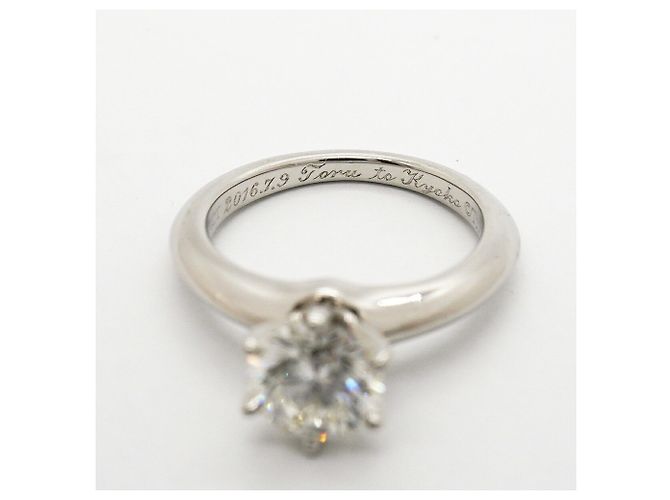 Autre Marque Tiffany & Co. Platin-Solitär-Diamantring - Ansicht 6