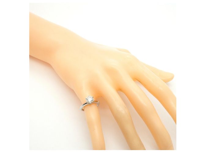 Autre Marque Tiffany & Co. Platin-Solitär-Diamantring - Ansicht 8