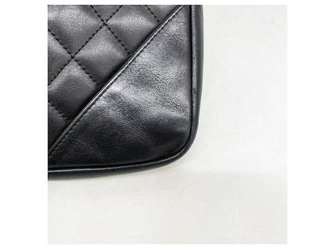 Borsa a tracolla Chanel Cambon in pelle d'agnello Nero - vista 7