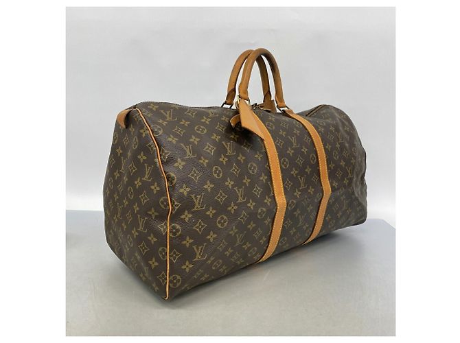 Bolso Boston Louis Vuitton Monogram Keepall 55 Brown Castaño - vista 2
