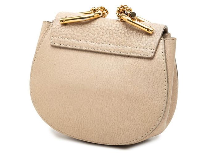 Borsa a tracolla con catena Chloé Drew Beige - vista 2