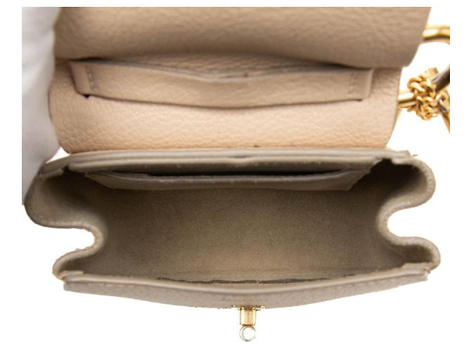 Borsa a tracolla con catena Chloé Drew Beige - vista 5