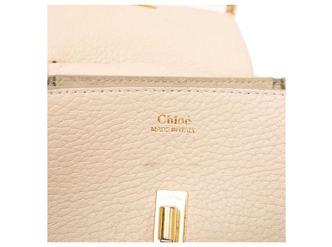 Borsa a tracolla con catena Chloé Drew Beige - vista 6
