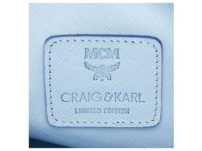 Borsa a pochette MCM x Craig & Karl Visetos Logogram Marrone - vista 13